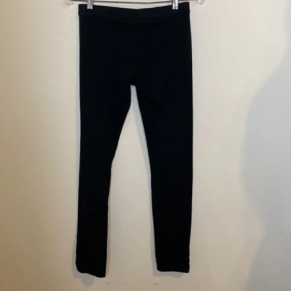 Juicy Couture Black Leggings Size 14 Enamel Snaps